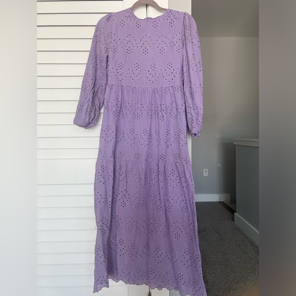 Lilac Eyelet Maxi Dress - Picture 2 of 3
